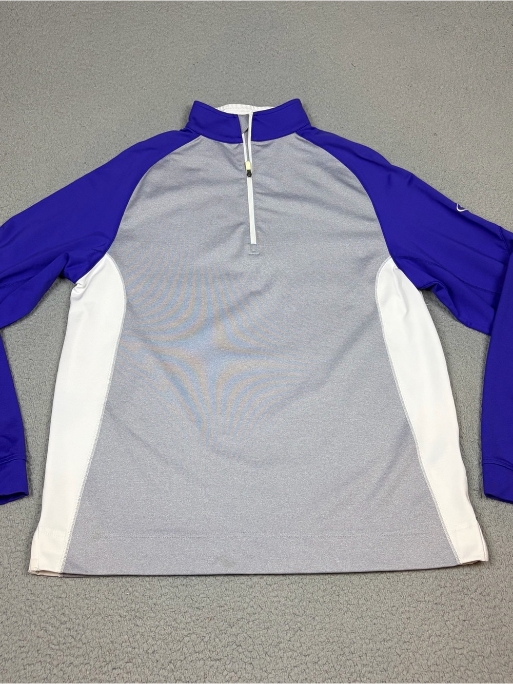 FootJoy Men’s Purple, White & Light Gray 1/4 Zip Sweater Performance Golf